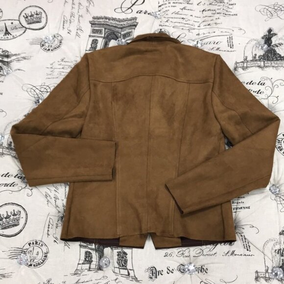 KUT from the Kloth Carina Faux Suede Drape Moto Jacket - Picture 6 of 7